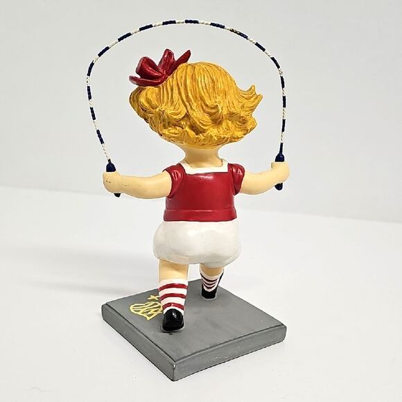 Vintage Campbells Kids Collector Figurines "After School Fun" Jumping Rope Girl - Picture 3 of 7